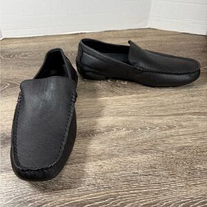 Reaction Kenneth Cole Shoes Men 7M Black Slip-on Loafers Business Casual Office